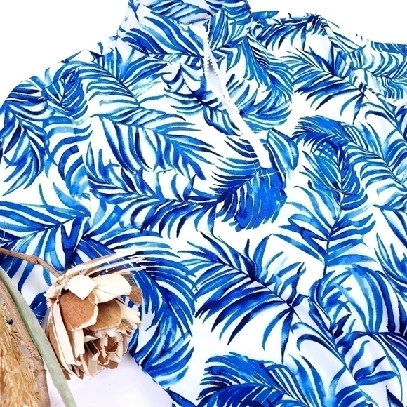 Tommy Bahamas Blue White Floral Golf Dress Sz Xs - Picture 2 of 12